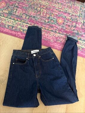 LIMARKY High-Rise Dark Indigo Women's Jeans